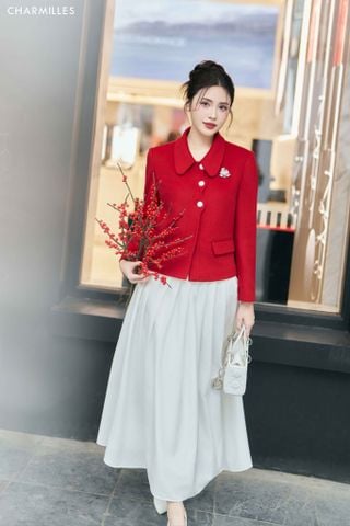 Chân váy xoè xếp ly
