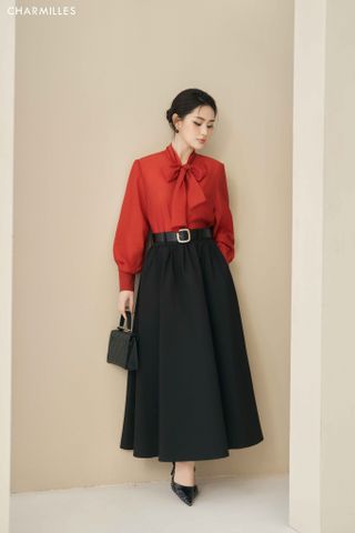 Chân váy phối đai bản to