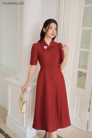 Đầm tay lỡ phối khuy dọc