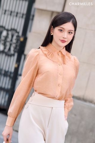 Áo TD cổ nhún bèo