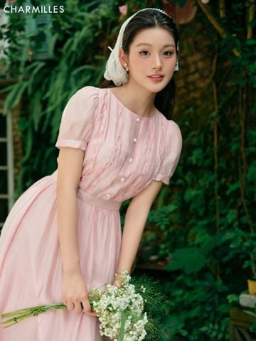 Đầm ly ngực đính trai