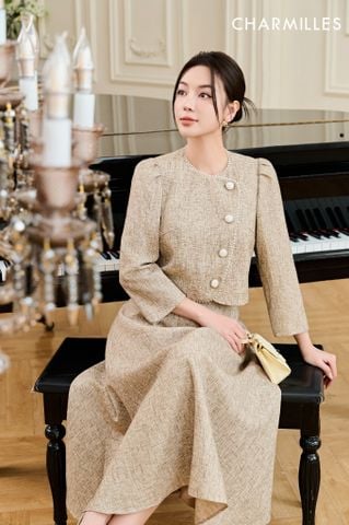 Vest phối vạt lệch