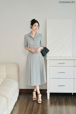 Chân váy xếp mí trước