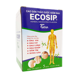 Cao Dán Giảm Đau Ecosip Hộp 20 Gói (5 Miếng)