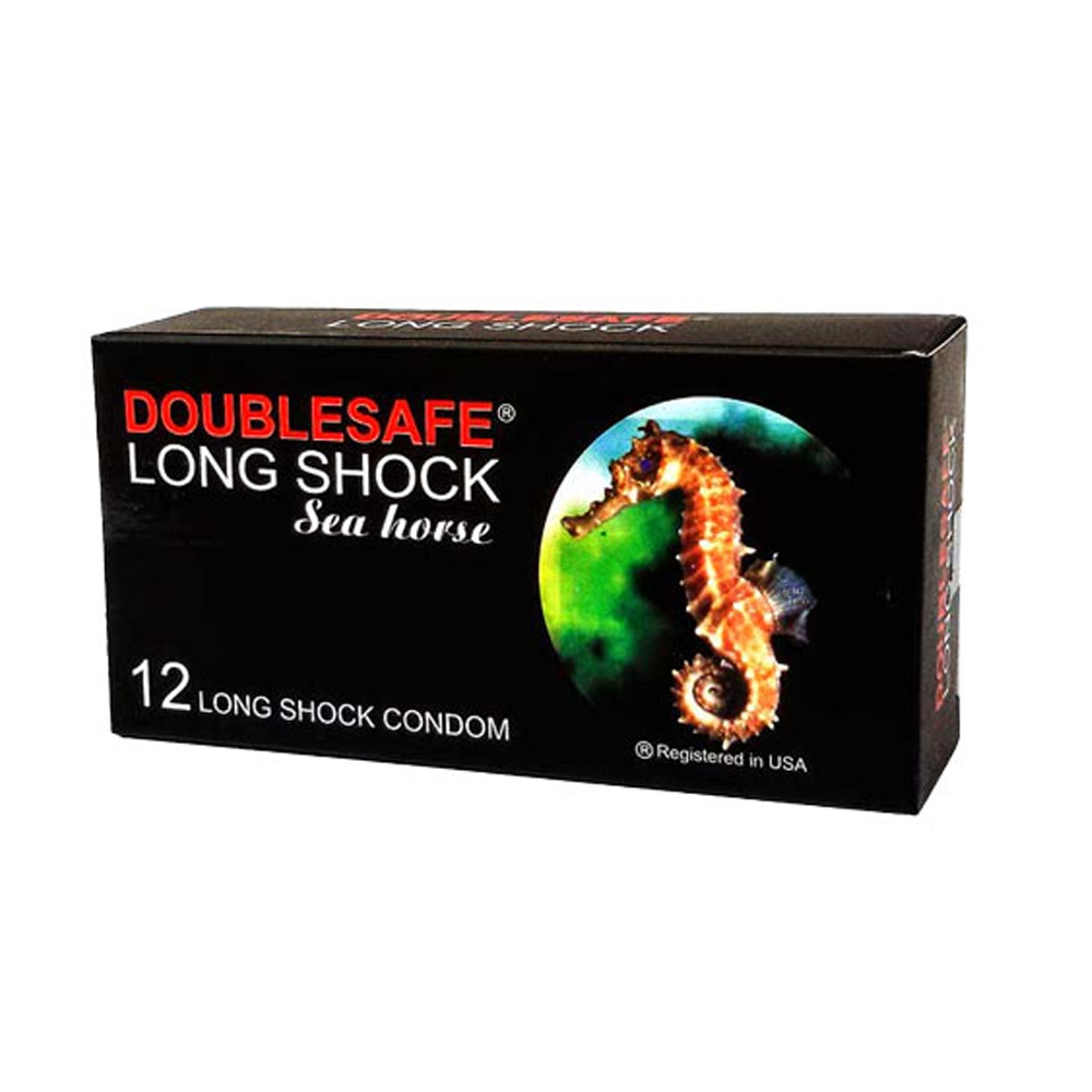 Bao Cao Su Cá Ngựa Doublesafe Long Shock (Hộp 12 Chiếc) – Thuốc Bà Ty