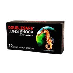 Bao Cao Su Cá Ngựa Doublesafe Long Shock (Hộp 12 Chiếc)