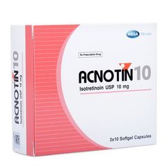 Acnotin 10 10mg (10 Vỉ X 3 Viên/Hộp)