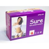 Shopee Hộp Bao cao su gân gai siêu bôi trơn Sure 3 chiếc