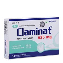 Claminat 625mg (2 vỉ x 7 viên/hộp)