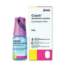 Thuốc Nhỏ Mắt Cravit 0.5% Chai 5ml
