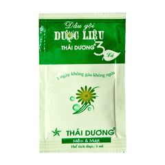 Dầu gội dược liệu Thái Dương 3 Lá Gói 5ml (10 gói/dây)