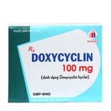 Doxycyclin 100mg (10 vỉ x 10 viên/hộp)