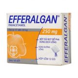 Thuốc Giảm Đau, Hạ Sốt Cho Trẻ Em Efferalgan 250mg Hộp 12 Gói