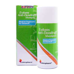 Lancopharm Exitans Anti Dandruff Shampoo: Dầu Gội Trị Gàu, Trị Nấm (150 Ml)