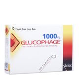 Glucophage 1000mg (2 vỉ x 15 viên/hộp)