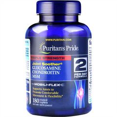 Viên uống Puritan's Pride Triple Strength Glucosamine Chondroitin MSM 180 viên của Mỹ