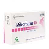 Mifepriston 10mg (1 vỉ x 1 viên/hộp)