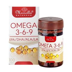 Thực Phẩm Chức Năng Omega 3 6 9 Mirrolla Của Nga 100 Viên - Omega 369 Nga