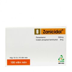 Thuốc giảm đau, hạ sốt Zanicidol (10 vỉ x 10 viên/hộp)