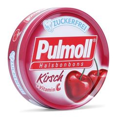 Kẹo ngậm ho không đường vị cherry Zuckerfrei Pulmoll (50g/hộp)