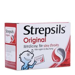 Viên ngậm trị đau họng Strepsils Original (100 gói x 2 viên/hộp)