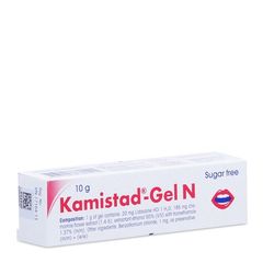 Kem điều trị các chứng viêm, đau ở viêm mạc miệng và môi Kamistad (10g)