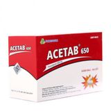 Thuốc giảm đau, hạ sốt Acetab 650mg (10 vỉ x 10 viên/hộp)