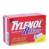 Thuốc Tylenol 8 hour 650mg giúp giảm đau, hạ sốt (5 vỉ x 10 nén)