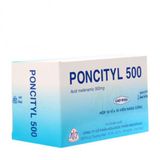 Thuốc giảm đau, kháng viêm Poncityl 500mg (10 vỉ x 10 viên/hộp)