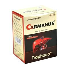 Thuốc điều trị gan nhiễm mỡ, suy gan Carmanus (12 vỉ x 5 viên/hộp)