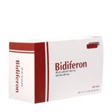 Thuốc điều trị dự phòng thiếu sắt và acid folic trong thai kỳ Bidiferon (10 vỉ x 10 viên/hộp)