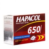 Thuốc giảm đau, hạ sốt Hapacol 650mg (10 vỉ x 5 viên/hộp)