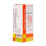 Cồn Boric 3% phòng viêm tai (Chai 10ml)