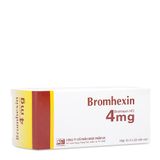 Thuốc điều trị làm tan đàm trong viêm phế quản mãn tính Bromhexin 4mg (10 vỉ x 20 viên/hộp)