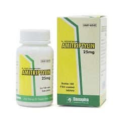 Thuốc trị trầm cảm Amitriptylin Danapha 25mg chai 100 viên