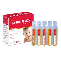 Thực phẩm Siro Larue Feron bổ sung sắt và viamin, hỗ trợ giảm thiếu máu do sắt - Hộp 4 vỉ x 5 ống 10ml - Mediphar USA sản xuất chuẩn GMP