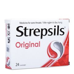 Viên ngậm kháng khuẩn, giảm ho Strepsils Original (24 viên/hộp)