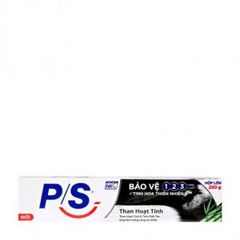 Kem đánh răng bảo vệ 123 than hoạt tính P/S (230g)