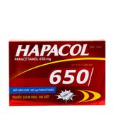 Thuốc giảm đau, hạ sốt Hapacol 650mg (10 vỉ x 5 viên/hộp)