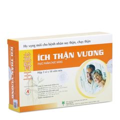 Thực phẩm chức năng cải thiện chức năng và ngăn ngừa suy thận Ích Thận Vương (3 vỉ x 10 viên/hộp)