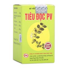 Thuốc điều trị các chứng dị ứng, mụn nhọt & hỗ trợ giải độc gan Tiêu Độc PV (60 viên/hộp)