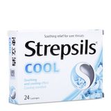 Viên ngậm kháng khuẩn, giảm ho mát lạnh Strepsils Cool (24 viên/hộp)