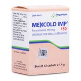 Thuốc cốm pha hỗn hợp dịch uống điều trị các cơn đau nhức Mexcold IMP 150mg (12 gói/hộp)