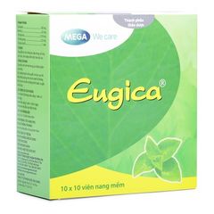 Thuốc điều trị các chứng ho, đau họng, sổ mũi, cảm cúm Eugica (10 vỉ x 10 viên)