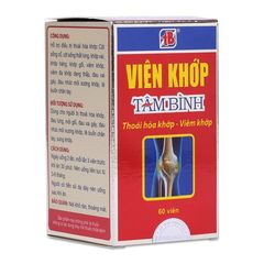 Thực phẩm chức năng chuyên trị viêm – thoái hóa khớp Viên Khớp Tâm Bình (60 viên/hộp)