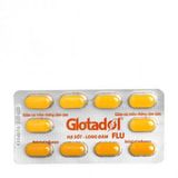 Thuốc hạ sốt, long đàm Glotadol Flu (Hộp 10 vỉ x 10 viên)