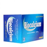 Thuốc điều trị giảm calci huyết và thiếu calci Biocalcium 650mg (10 vỉ x 10 viên/hộp)