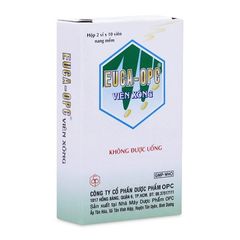 Viên xông trị cảm mạo, sát trùng mũi họng Euca – OPC (2 vỉ x 10 viên)