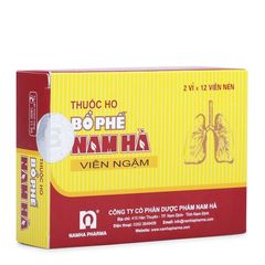 Thuốc ho bổ phế dạng Nam Hà viên ngậm (12 viên/hộp)