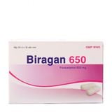 Thuốc hạ sốt, giảm đau Biragan 650mg (10 vỉ x 10 viên/hộp)
